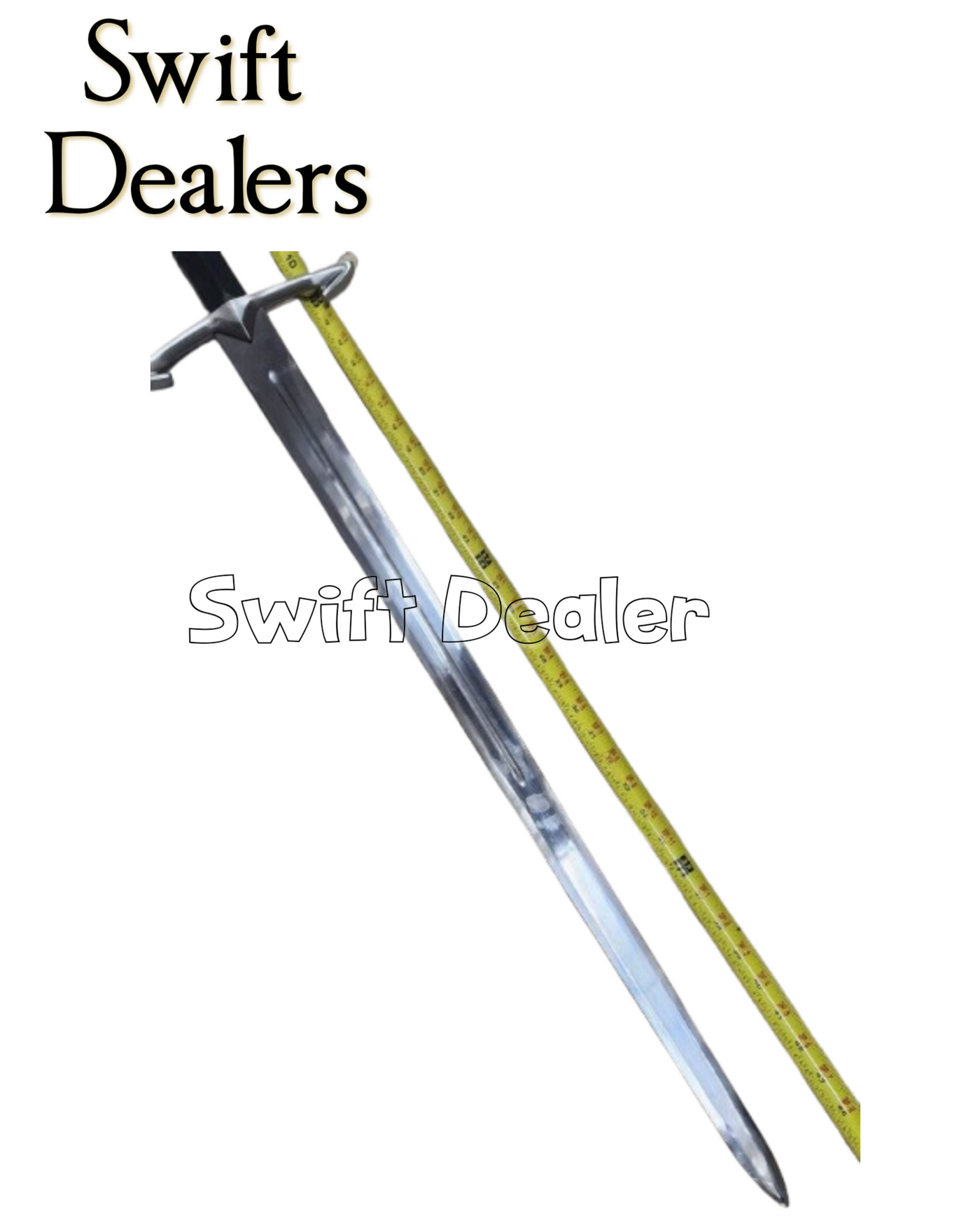 Handmade Medieval Black Death Sword With Customized Leather Sheath