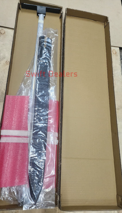 Handmade Claymore Cosplay Sword 44” Silver Medieval Greatsword Prop with Faux Leather Sheath | Display Sword Replica