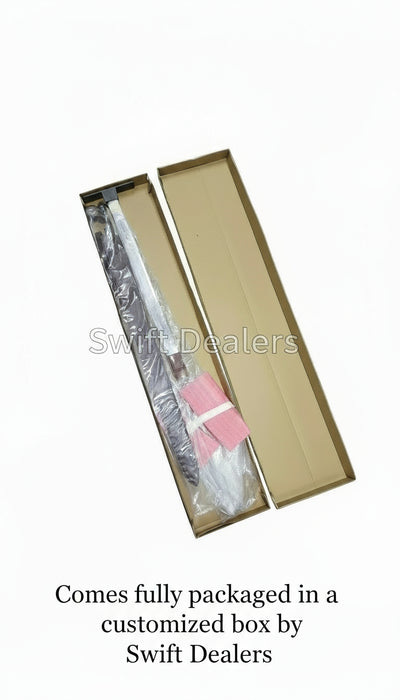 William Wallace Sword Replica – 52” Handmade Stainless Steel Cosplay Sword with Custom Leather Sheath | Medieval Scottish Claymore Prop