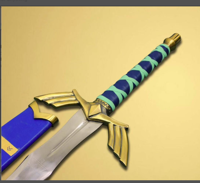 handmade legend of zelda the master sword.
