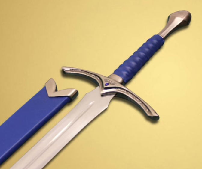 Combo Set of 2: Handmade Glamdring Sword of Gandalf Replica w/ Cover (LOTR)&Anduril Sword of Narsil the King Aragorn Fully Handmade Replica - Swift dealers