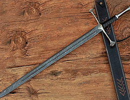 Anduril Sword of Narsil the King Aragorn Fully Handmade Replica (Damascus Edition) anduril sword