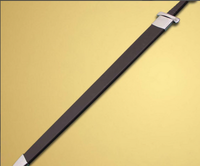 Viking Long Sword Type XXII Oakshott w Leather Scabbard Black Edition for sale 