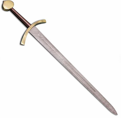 Handmade Damascus Sword with Leather Sheath | Battle Ready Damascus Steel Sword with Leather Sheath - Swift dealers
