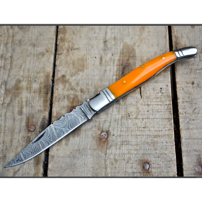 handmade damascus steel knife for sale 