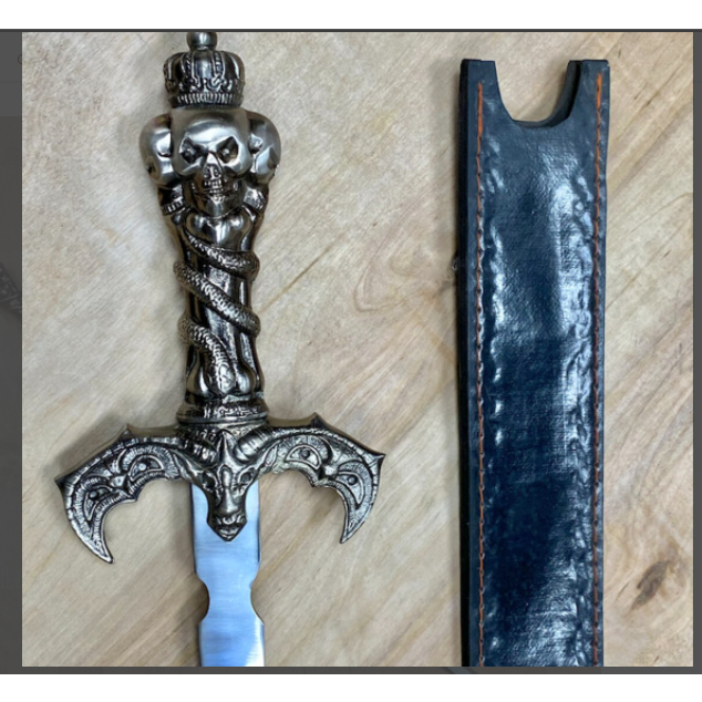 Fully handmade satanic skull king sword for sale