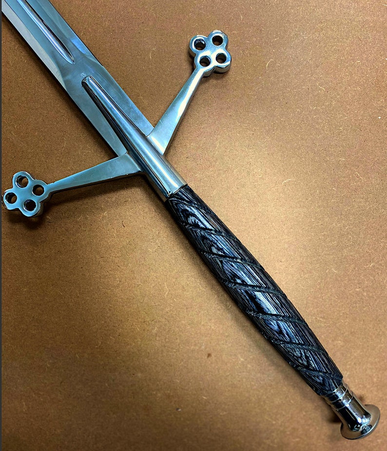 Claymore Sword with Black Handle Handmade Replica (42 inches Overall Length) - Swift dealers