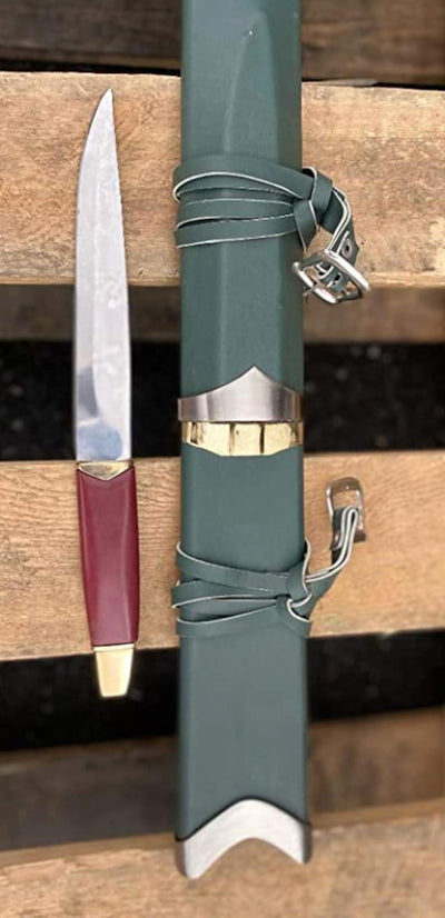 Aragorn Strider Ranger Sword W/ Knife (Green) Fully Handmade Replica - Swift dealers