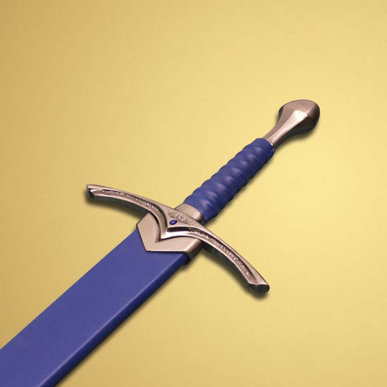 Sword Blue Color Code Fully Handmade Cosplay Replica Sword (Blue) with Scabbard - Swift dealers