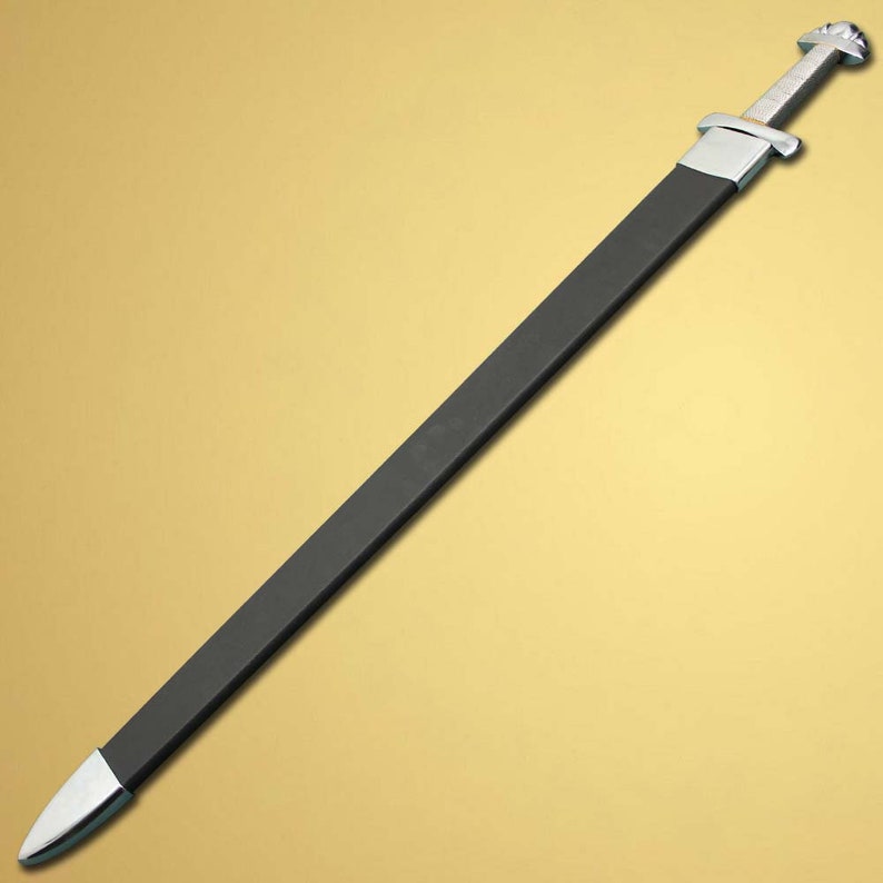 Combo of 2: Fully Handmade Authentic Battle Ready Viking Long Swords Type XXII Oakshott with Leather Scabbards - Swift dealers