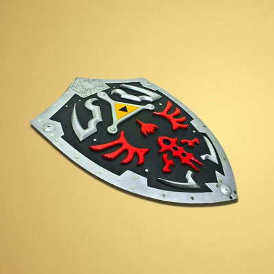 Fully Handmade Legend of Zelda Link Dark Hylian Shield Replica from Video Game (Black Edition) - Swift dealers