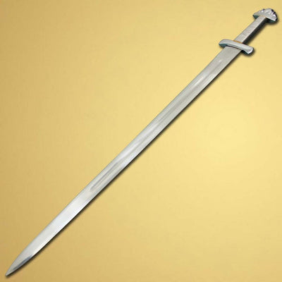 Combo of 2: Fully Handmade Authentic Battle Ready Viking Long Swords Type XXII Oakshott with Leather Scabbards - Swift dealers