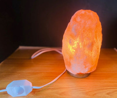 6.7 lb Natural Himalayan Salt Lamp | Pink Salt Lamp with Dimmer Cord and Light Bulb Included - Swift dealers